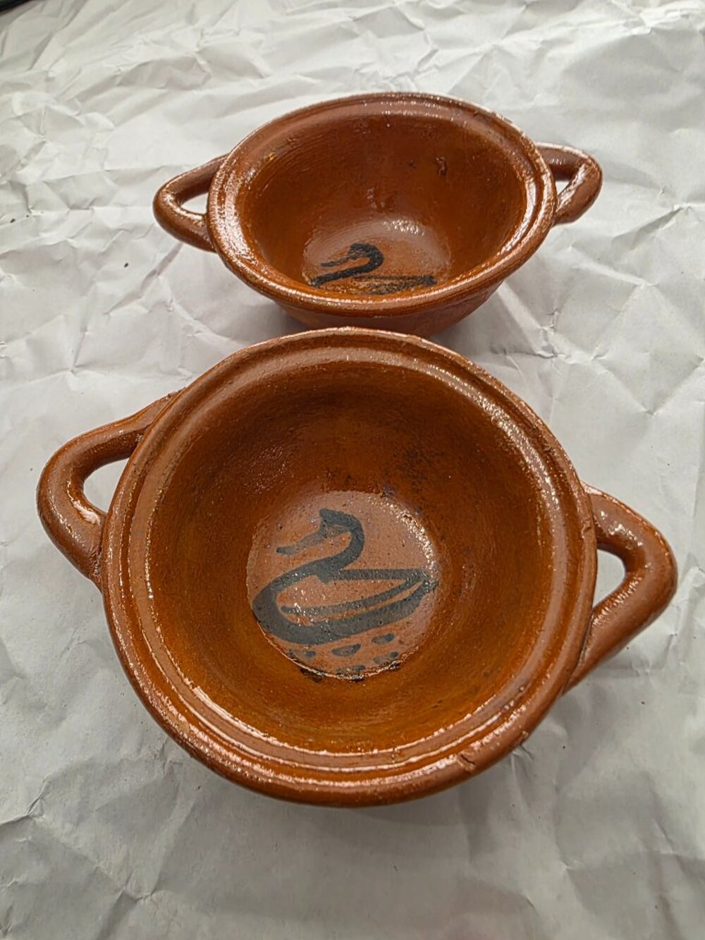 7 PCS. MIXICAN TERRA COTER CASSERROLES SALSA CLAY, MINI SHOT BARRO, MINI OLLITA - Picture 1 of 4